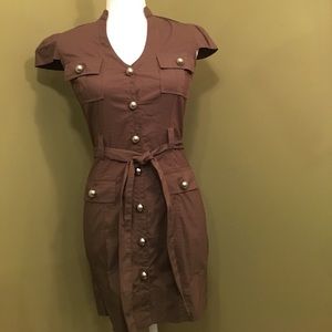 Express olive green dress